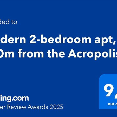 Modern 2-Bedroom Apt, 200M From The Acropolis Афіни Екстер'єр фото